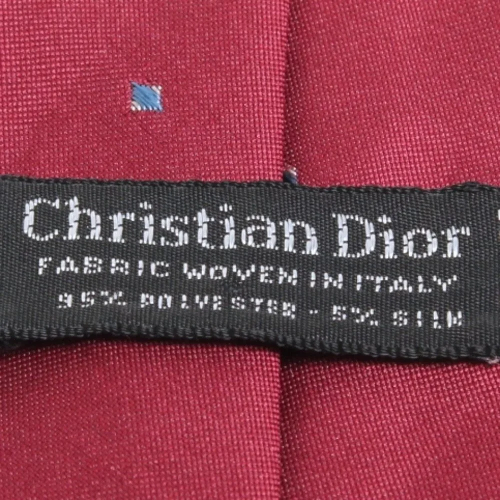 Christian Dior‎ Silk Blend Tie Red